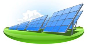 illustration of solar panels